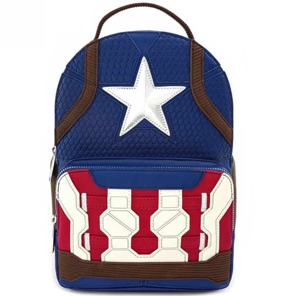 Loungefly Captain America Infinity Saga Marvel Backpack - Picture 1 of 10